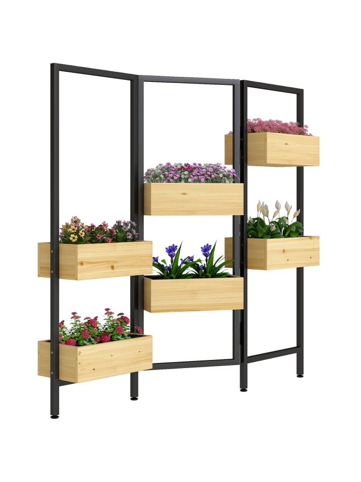 Hochbeet in Naturholz 116L x 20B x 112H cm