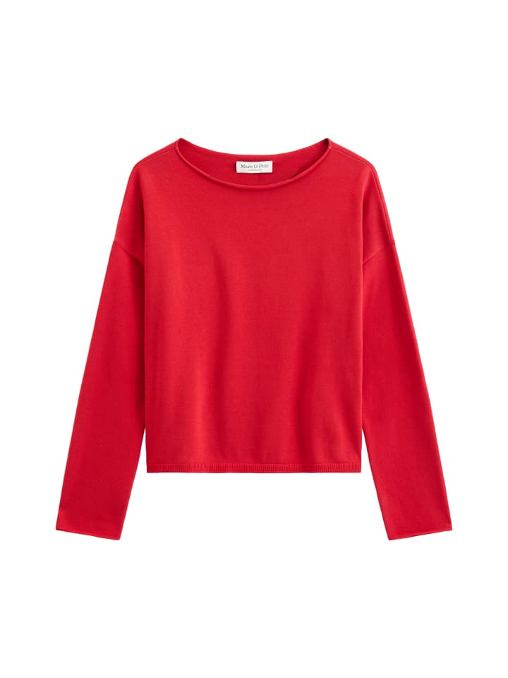 Feinstrickpullover loose in Sunny Red