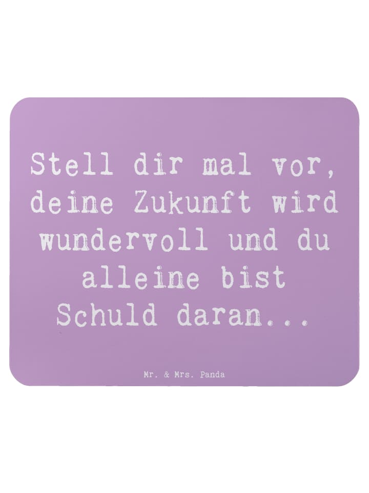 Mousepad Klein Spruch Mutig zu sich selbst steh... in Lavendeltraum