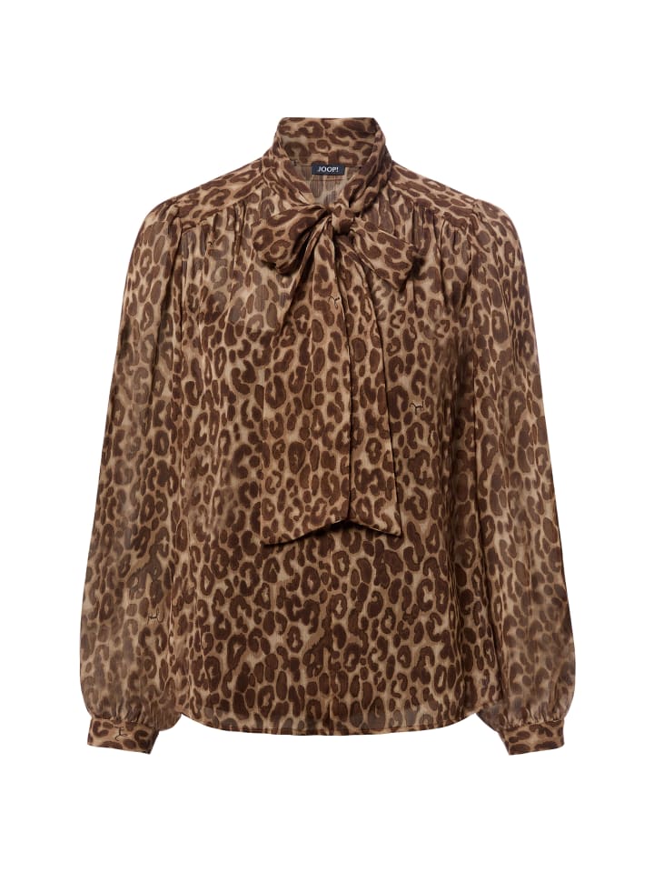 Bluse Bettina in mehrfarbig camel - 0001