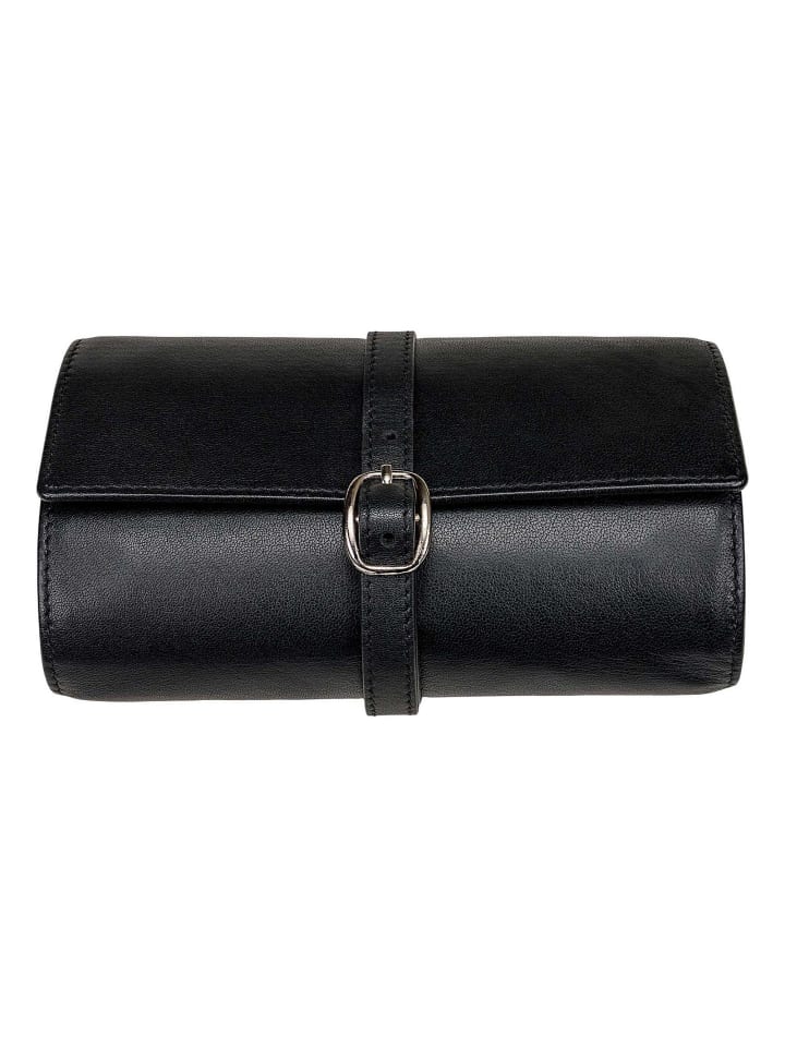 Nappa Schmuckkasten Leder 8.5 cm schwarz