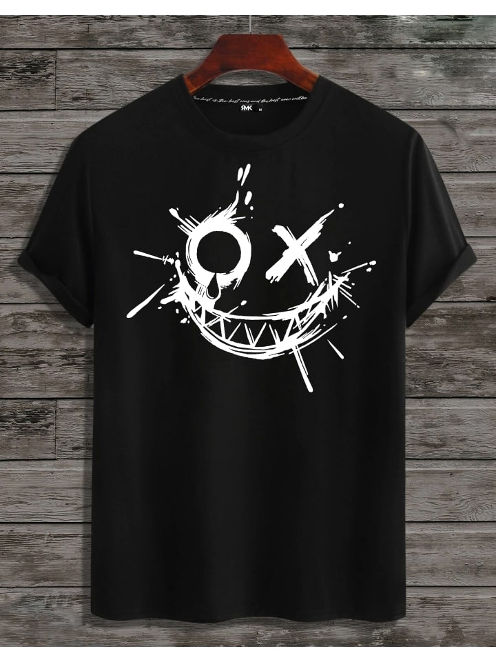 T-Shirt Smily SCHWARZ
