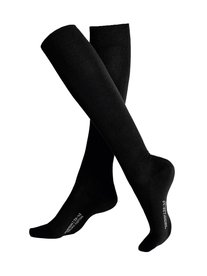 Kniestrümpfe Relax Cotton wärmend in Black