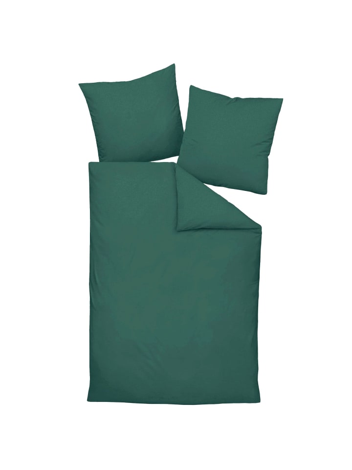 Bettwäsche 1er Pack in Waldgrün