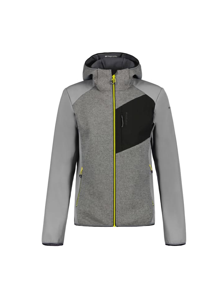 Softshelljacke mit Kapuze Danfort in grau
