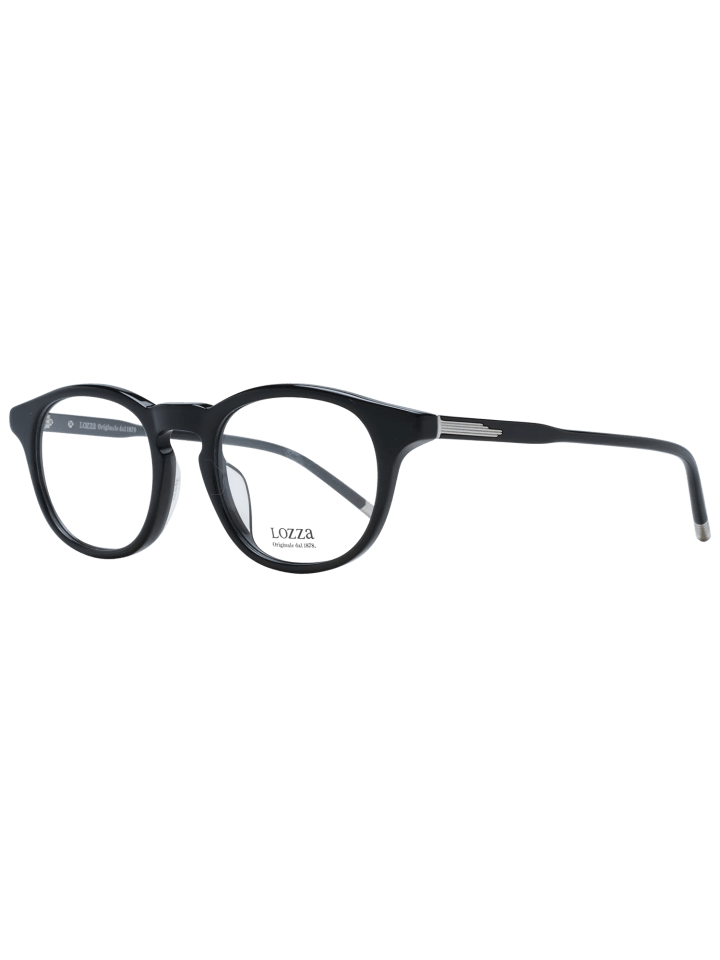 Männer Optische Fassungen Rund Schwarz