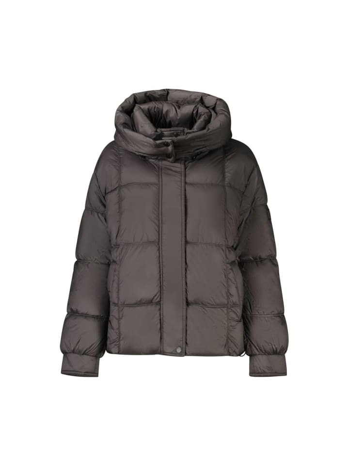 Schwarz Polyester Damen Jacke