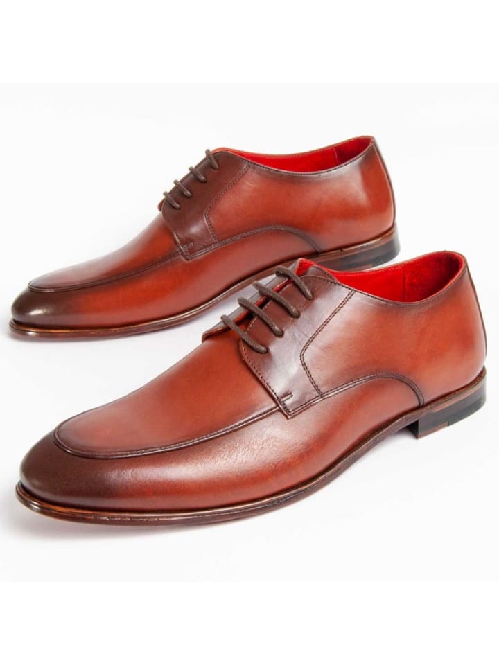 Schnürschuhe Weiß Empire6 in Braun