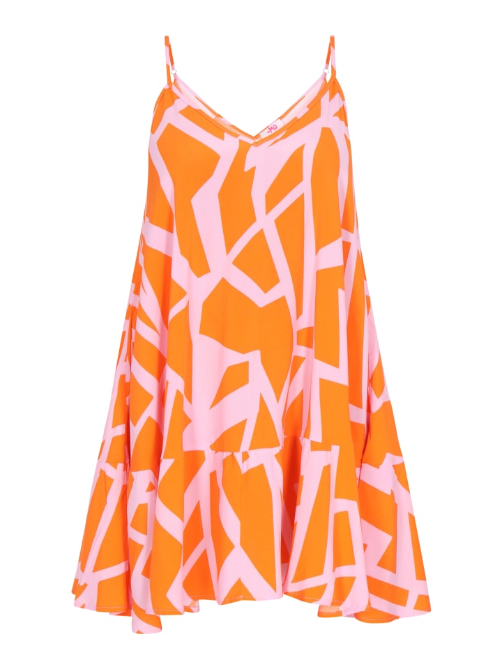 Women Dress in orange pink