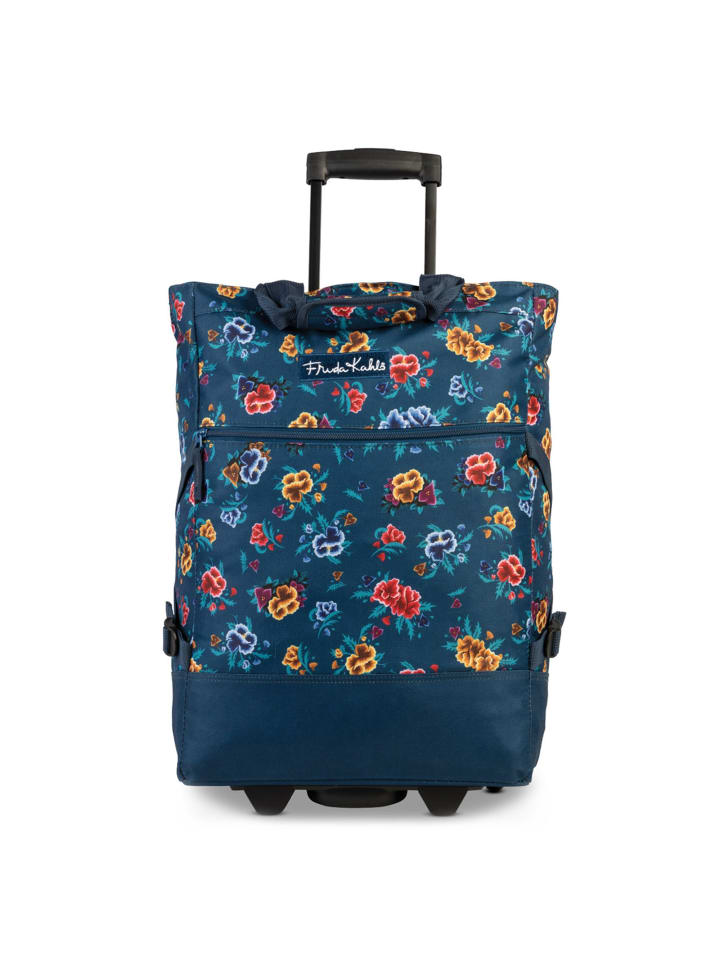 Frida Kahlo Einkaufstrolley 50 cm royalblau