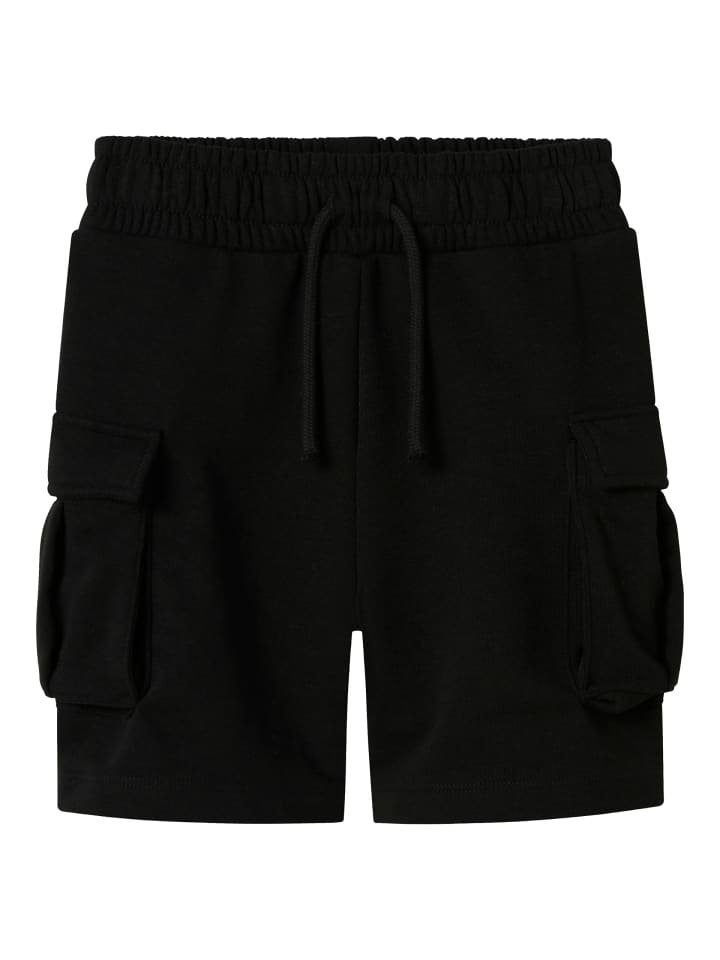Sweatshorts NKMOLLIE CARGO SHORTS UNB in black