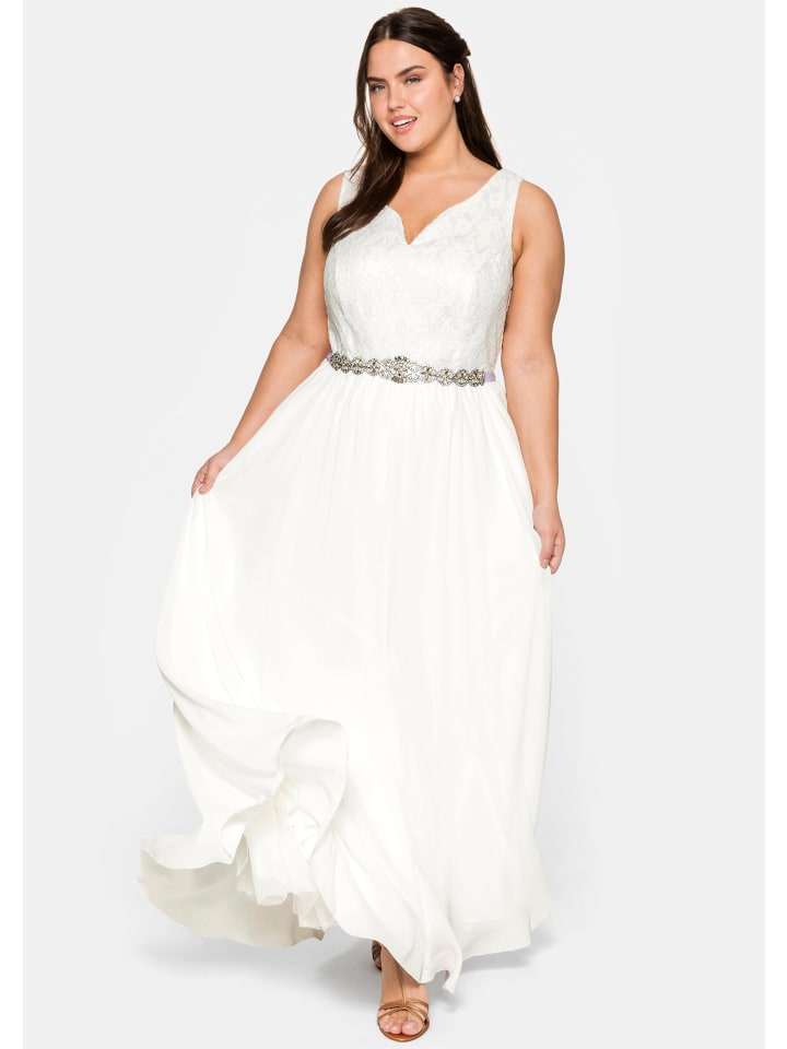 Abendkleid in offwhite