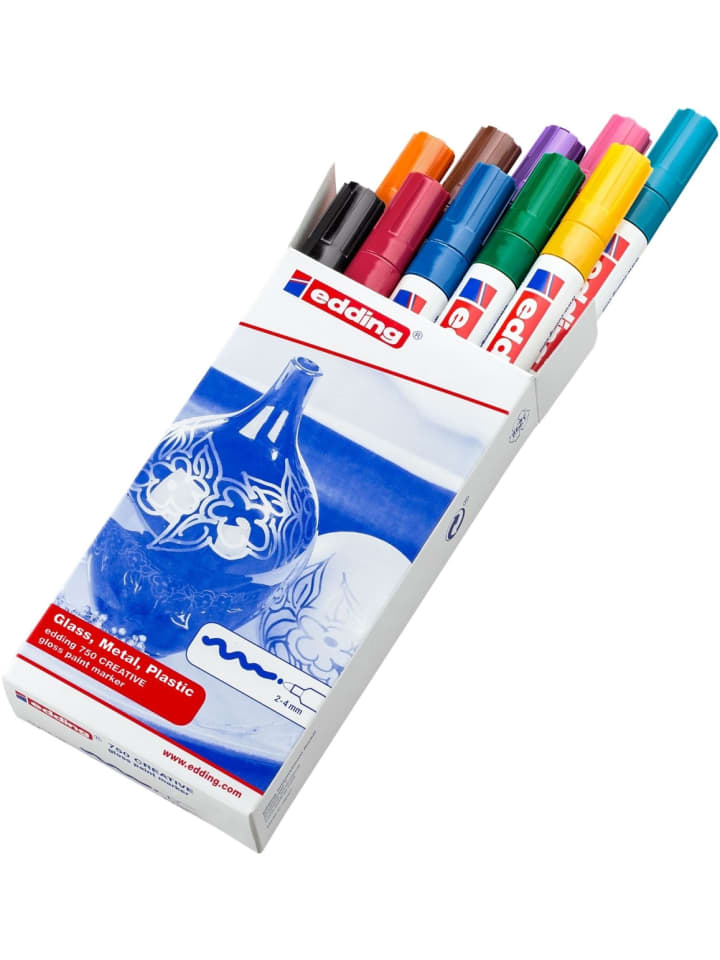 Glanzlack-Marker edding 750 2-4mm sortiert