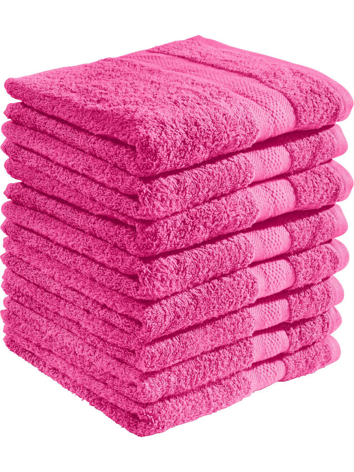 Frottier Duschtuch 8er-Pack Chicago in pink