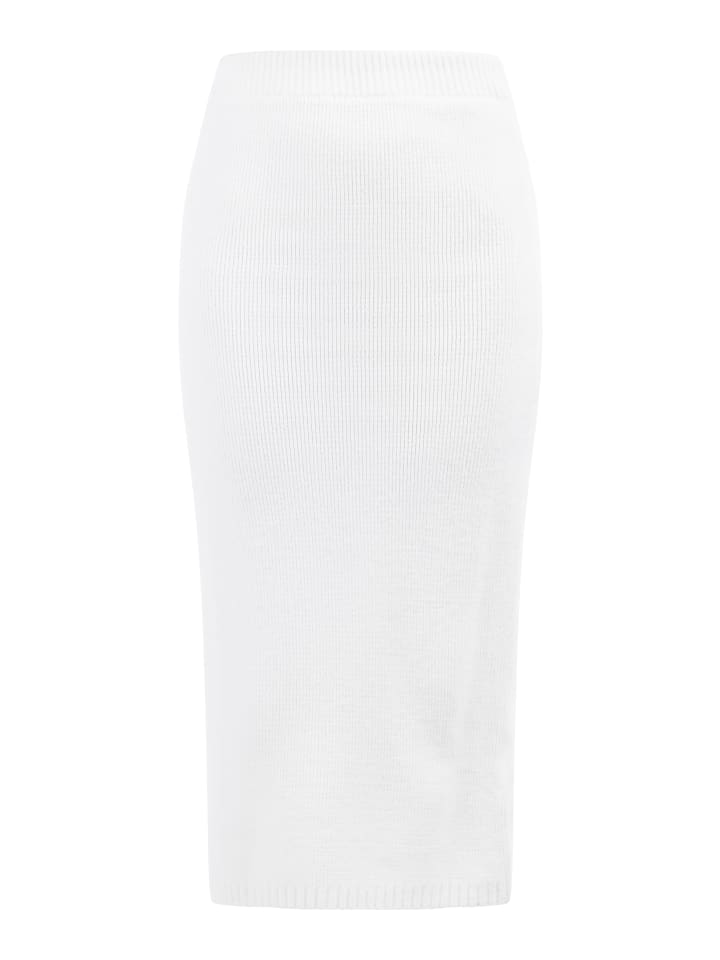 Damen Strickrock in Weiss