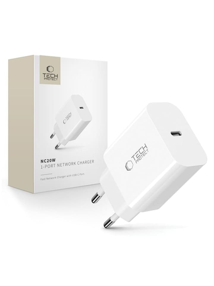 Tech Protect NC20W WandLadegerät USB-C Anschluss
