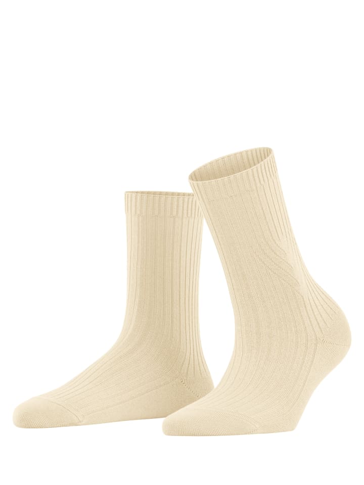 Socken Cross Knit in Creme