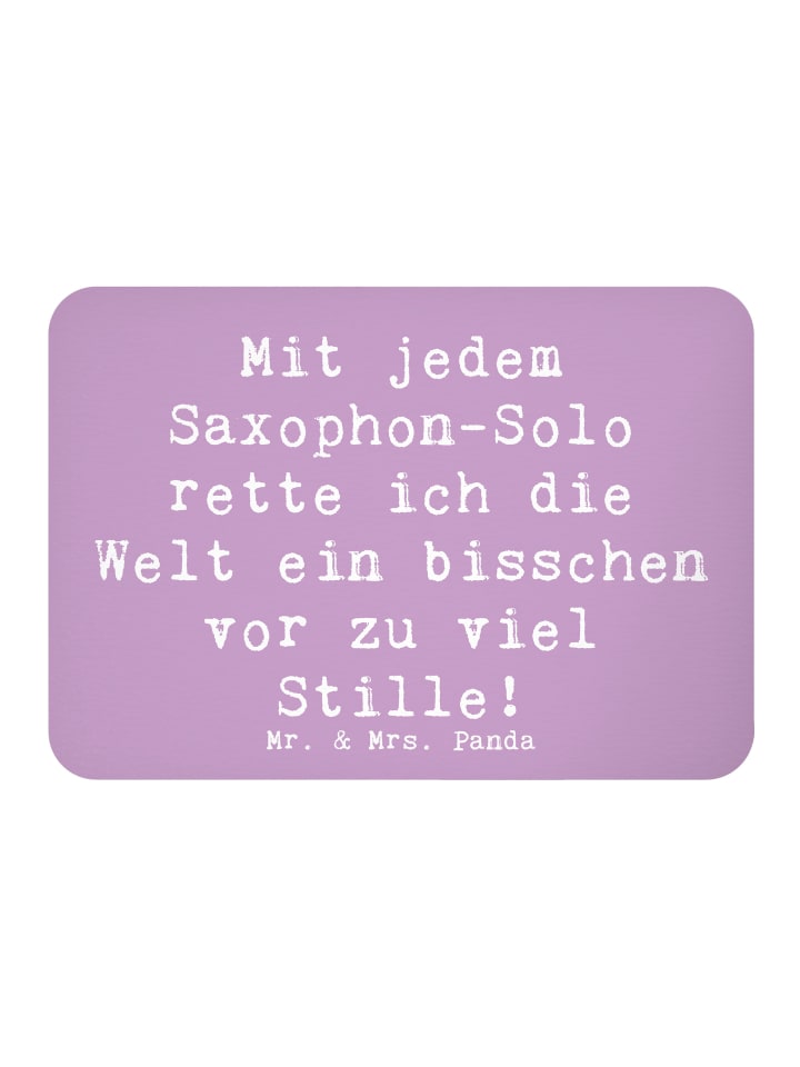 Magnet Spruch Saxophon Magie mit Spruch in Lavendeltraum