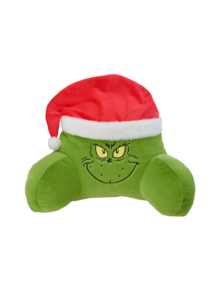 The Grinch Kissen Rückenkissen Lesekissen mit Armlehnen Rückenstütze in grün