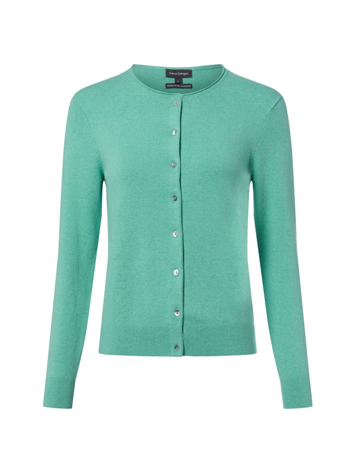 Strickjacke in smaragd - 0001