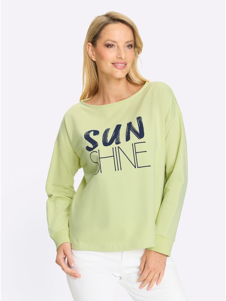 Sweatshirt in pistazie