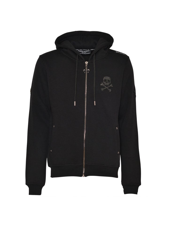 Bones Sweatjacke Schwarz