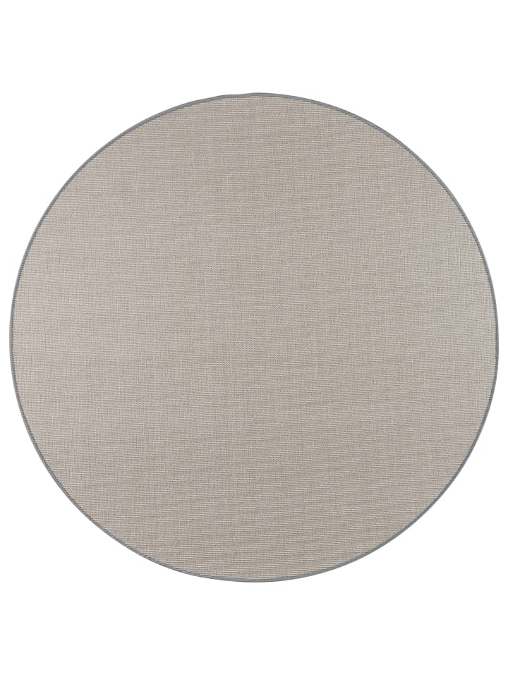 Sisal Teppich Klassisch Rund in grau