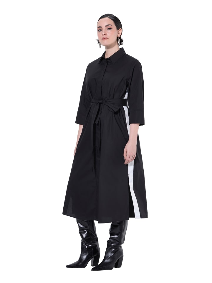 Midikleid in schwarz