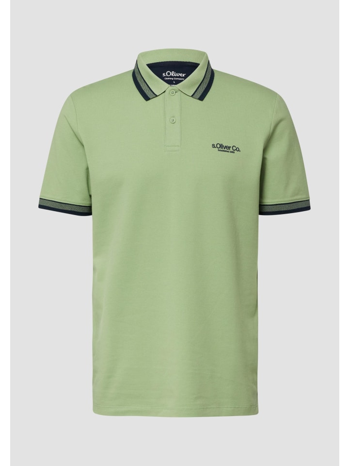 Polo-Shirt  in  72D1_salbeigrün
