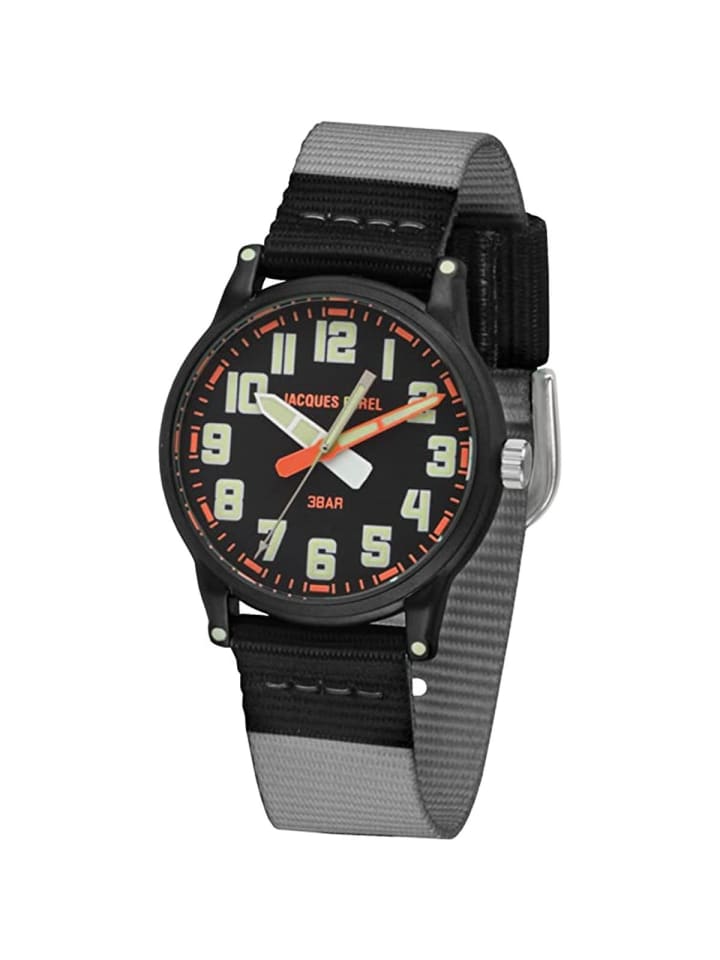 Quarzuhr KLM 04 in schwarz