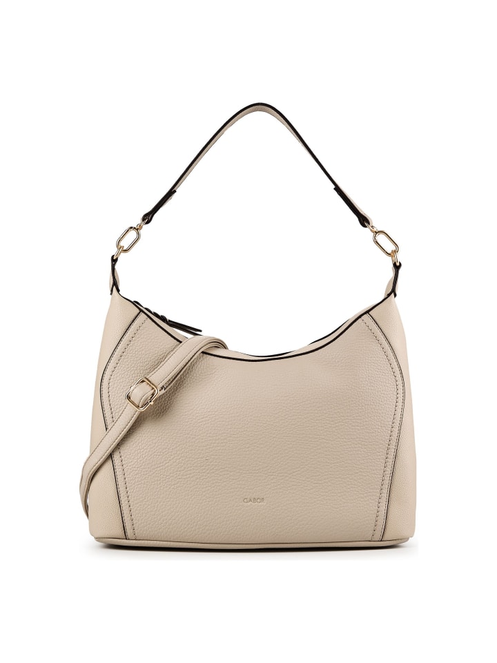 Adelina Schultertasche L 37 cm beige
