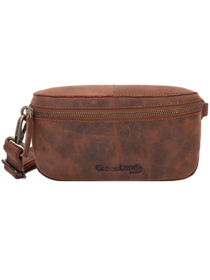 Montenegro Gürteltasche Leder 20 cm braun