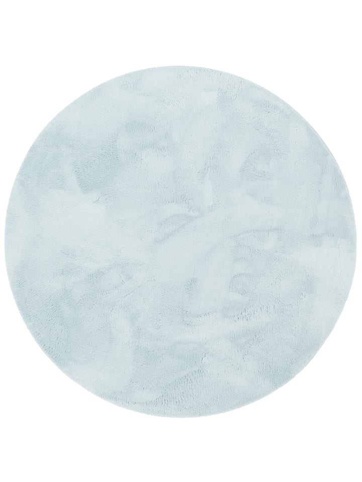 Fellteppich Pearl Rund in blau