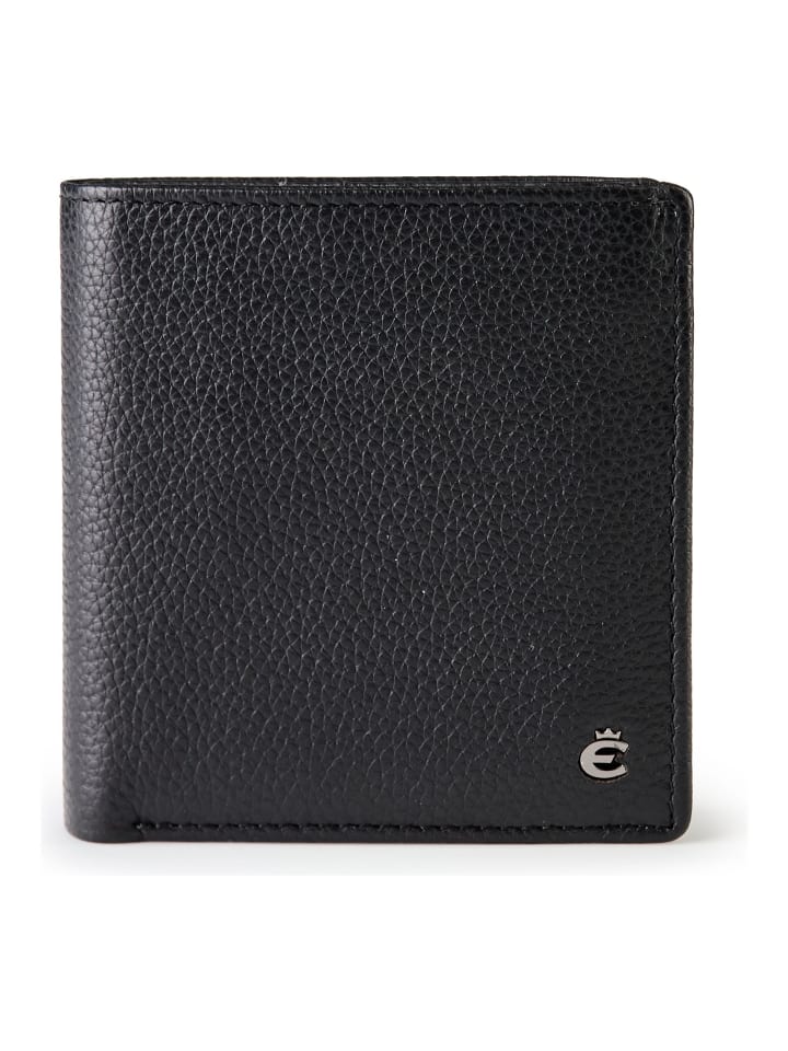 Houston Geldbörse RFID Schutz Leder 9 cm schwarz