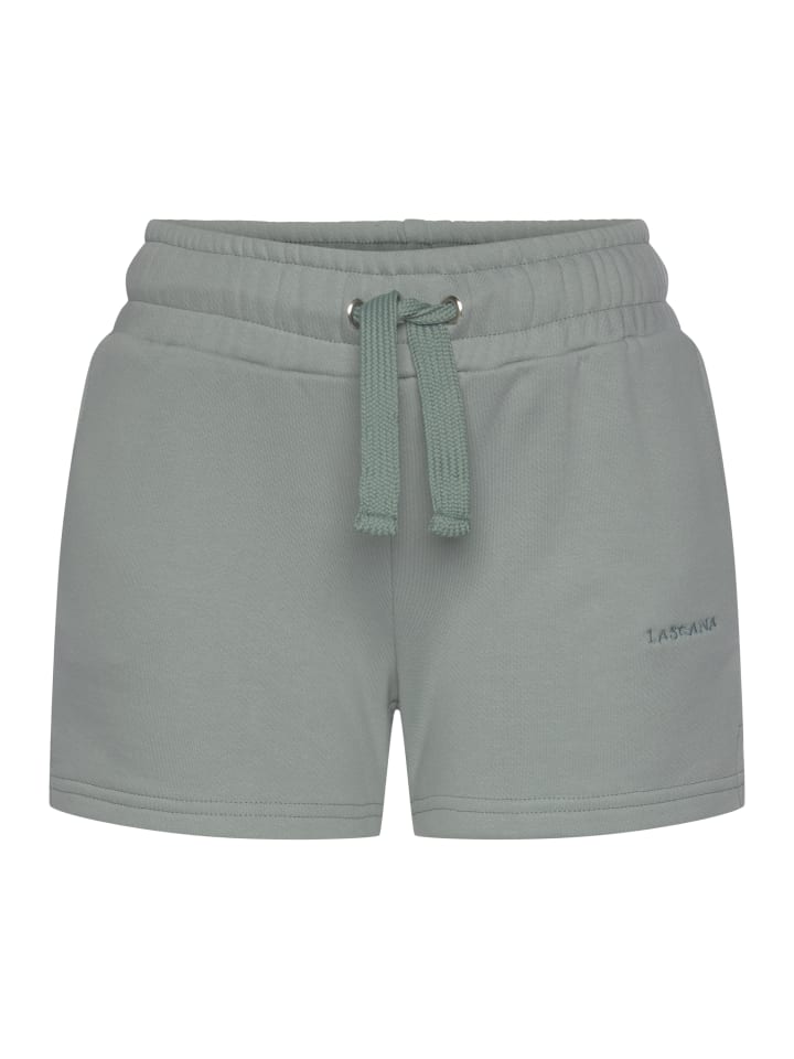 Sweatshorts in salbeigrün