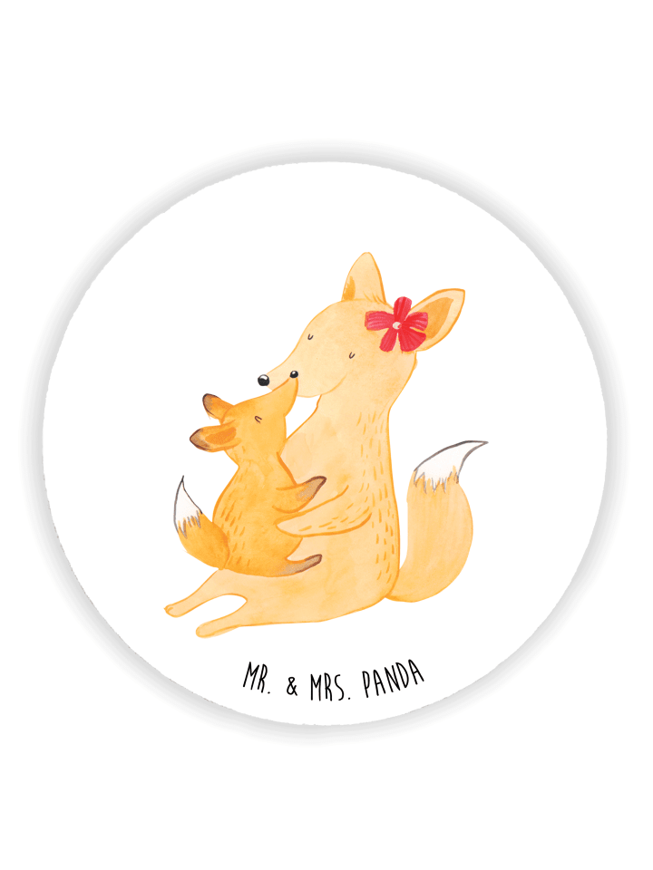Magnet Fuchs Mama ohne Spruch in Weiß