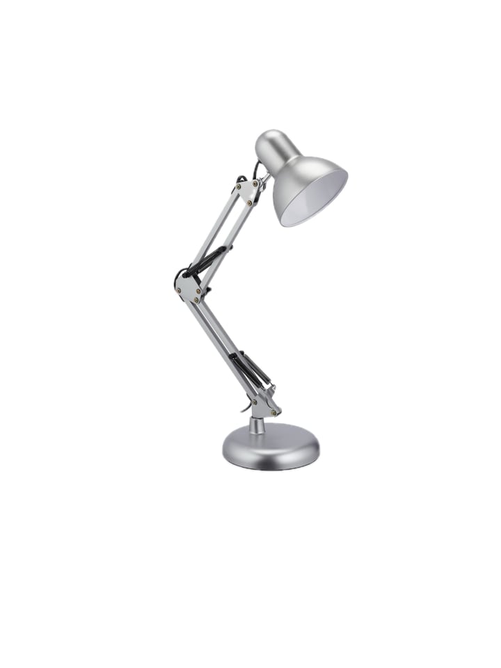 Schreibtischlampe in Silber
