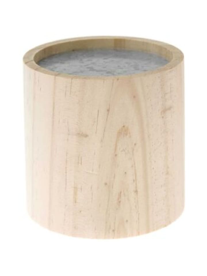 Nonbook - Holz Kerzenhalter rund, Ø 8,5 cm, H 8,5 cm, für Kerzen &O