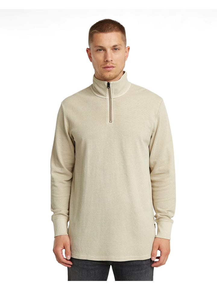 Overdyed Half Zip Tweeter dk brick gd