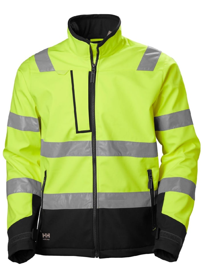 Softshelljacke in Gelb