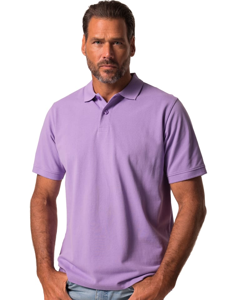 Poloshirt in blauer flieder