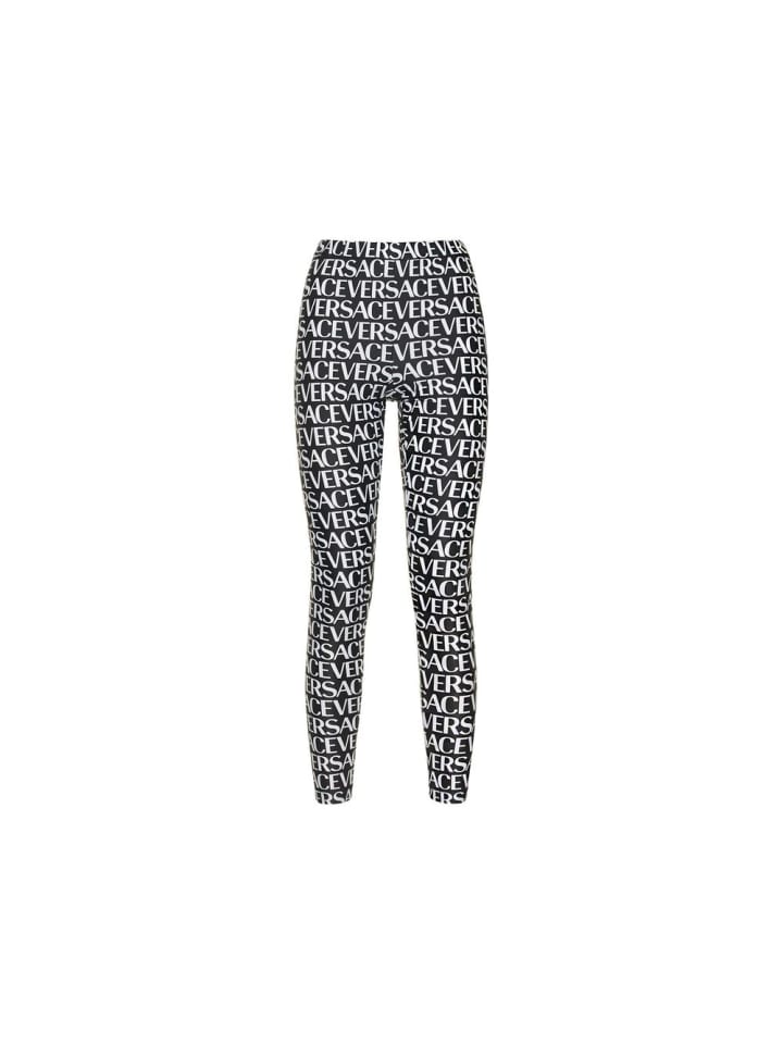 Schwarz Elasthan Leggings