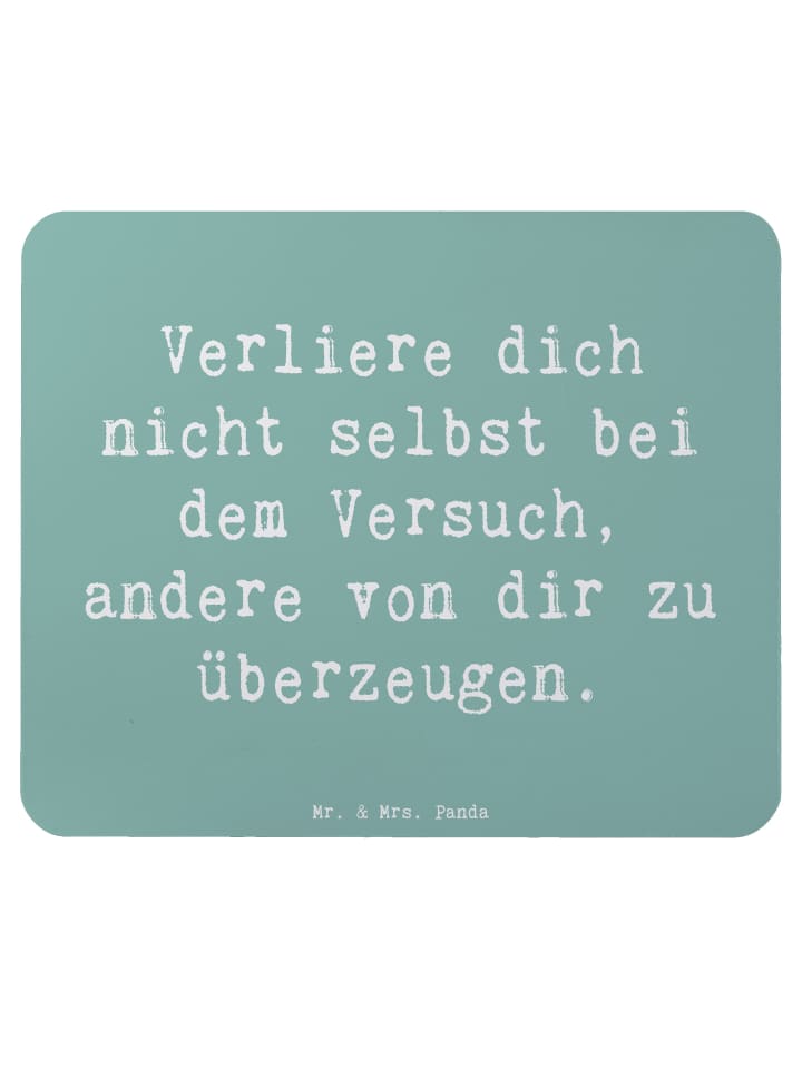 Mouse-Pad Spruch Selbstzweifel vermeiden mit Sp... in Meeresbrise