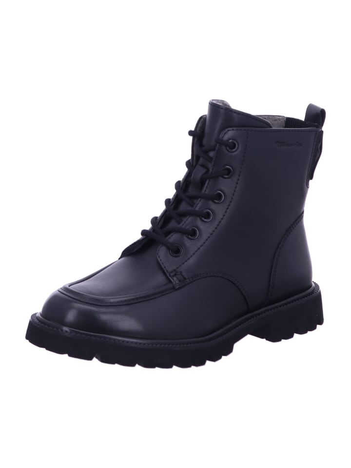 Schnürstiefel in schwarz