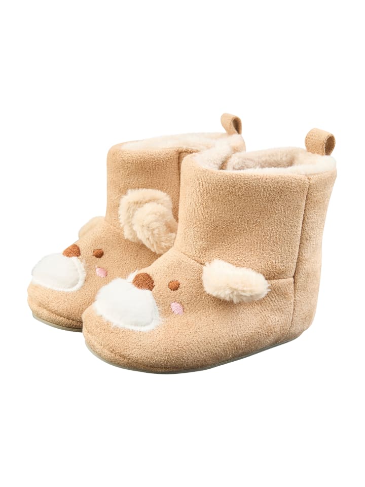 Baby Stiefel Bär in braun melange
