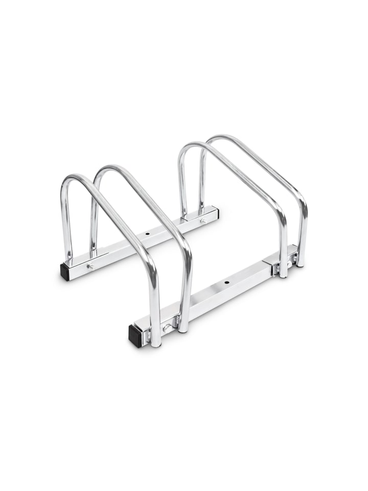 4x Fahrradständer in Silber - (B)40 x (H)26 x (T)32 cm
