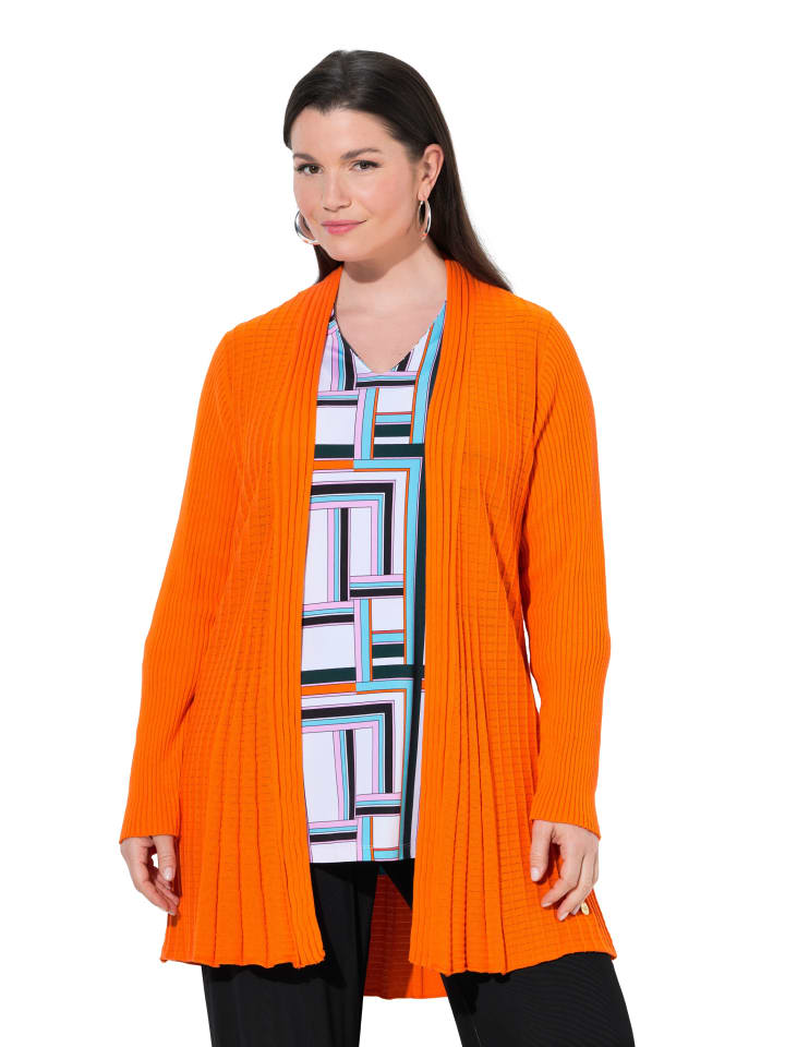 Strickjacke in hellorange
