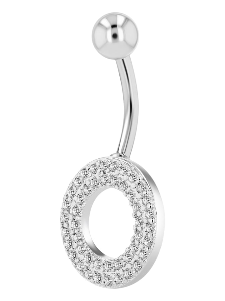Damen Piercing aus Edelstahl in silber