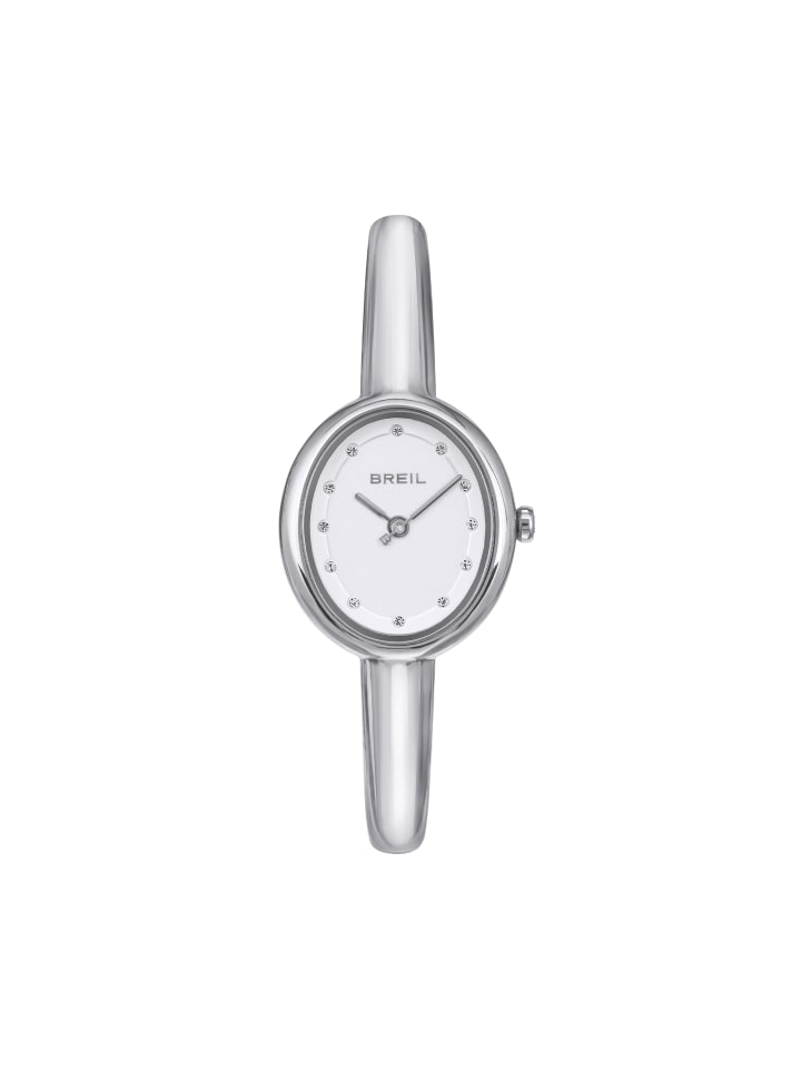 Analoguhr hoop silber