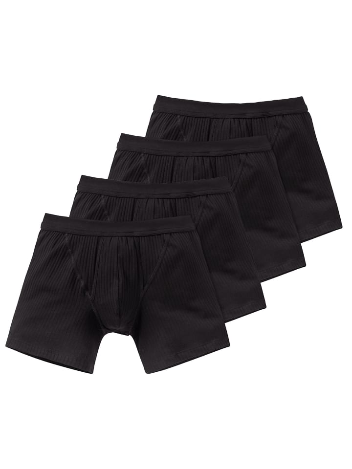 Boxershort 4er Pack in Schwarz